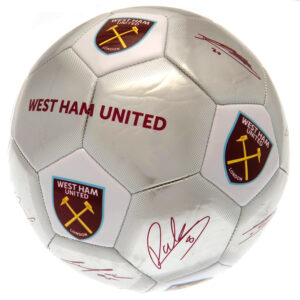 West Ham United FC Sig Silver Football