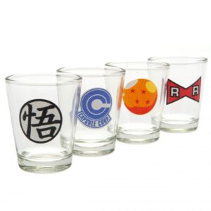 Dragon Ball Z 4pk Shot Glass Set