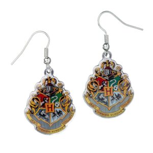 Harry Potter Silver Plated Earrings Hogwarts