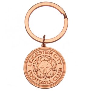 Leicester City FC Rose Gold Crest Keyring