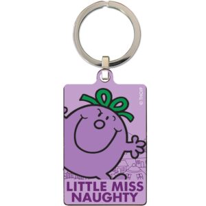 Little Miss Naughty Metal Keyring