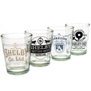 Peaky Blinders 4pk Shot Glass Set