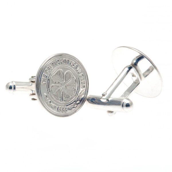 Celtic FC Sterling Silver Crest Cufflinks