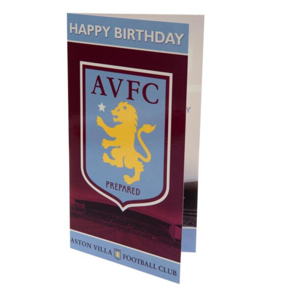 Aston Villa FC Prepared Birthday Card