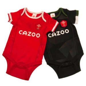 Wales RU 2 Pack Bodysuit 6-9 Mths PC