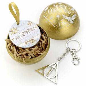 Harry Potter Christmas Gift Bauble Gold Icons