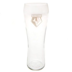 Watford FC Etched Crest Pilsner Pint Glass