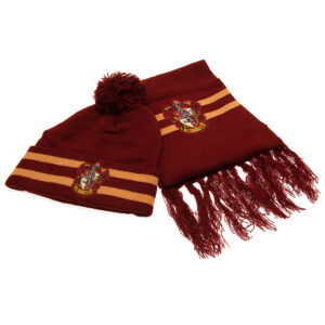 Harry Potter Junior Beanie & Scarf Gryffindor