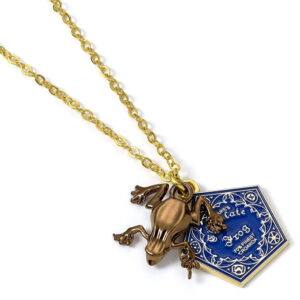 Harry Potter Gold Plated Necklace Chocolate Frog