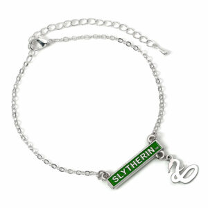 Harry Potter Silver Plated Bar Bracelet Slytherin