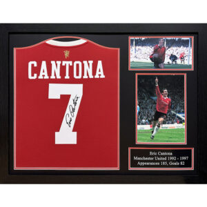 Manchester United FC Cantona Signed Shirt (Framed)