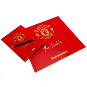 Manchester United FC Calendar & Diary Musical Gift Box 2024